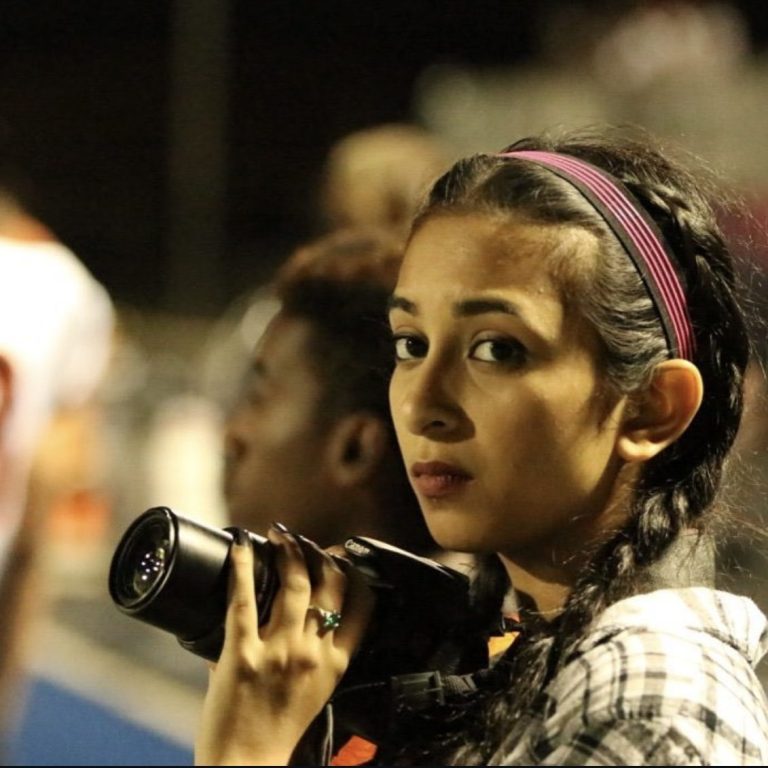 14 year old Fatima stressed over a High School Football Game